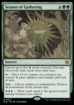 (192) Magic The Gathering Bloomburrow Single: Season of Gathering Mythic