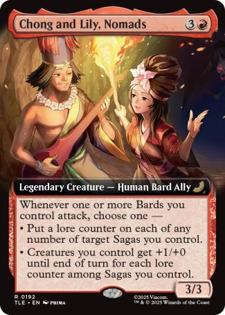 (192) Magic The Gathering Magic: The Gathering | Avatar: The Last Airbender: Eternal Single: Chong and Lily, Nomads (V.2) Holo Rare