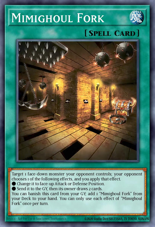 (435) YuGiOh TCG MP25: 2025 Mega-Pack Tin Single: Mimighoul Fork  Common