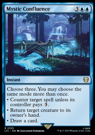 (193) Magic The Gathering Commander: The Lord of the Rings: Tales of Middle-earth Single: Mystic Confluence Rare