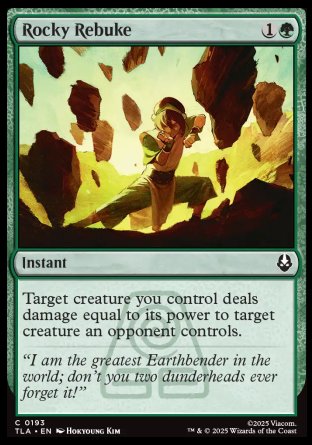 (193) Magic The Gathering Magic: The Gathering | Avatar: The Last Airbender Single: Rocky Rebuke Holo Common