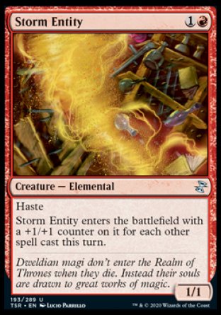 (193/289) Magic The Gathering Time Spiral Remastered Single: Storm Entity Uncommon