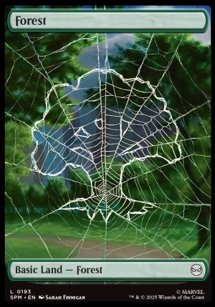(193) Magic The Gathering Magic: The Gathering | Marvel's Spider-Man Single: Forest (V.1) Land