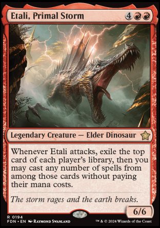 (194) Magic The Gathering Magic: The Gathering Foundations Single: Etali, Primal Storm Holo Rare