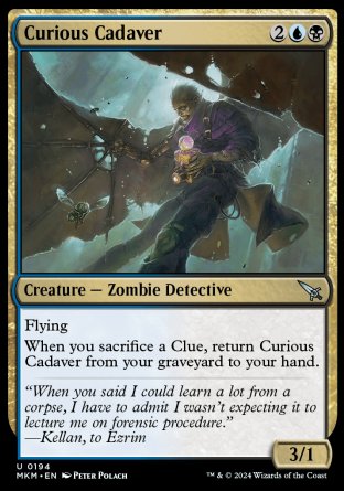 (194) Magic The Gathering Murders at Karlov Manor Single: Curious Cadaver Holo Uncommon