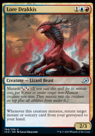 (194/274) Magic The Gathering Ikoria: Lair of Behemoths Single: Lore Drakkis Holo Uncommon