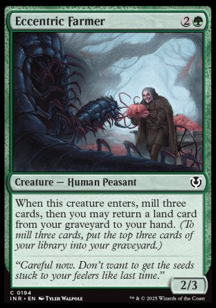 (194) Magic The Gathering Innistrad Remastered Single: Eccentric Farmer Common