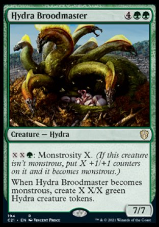(194) Magic The Gathering Commander: Strixhaven Single: Hydra Broodmaster Rare