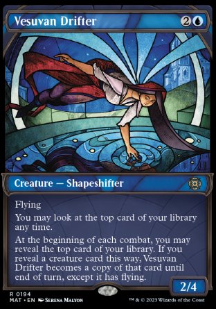 (194) Magic The Gathering March of the Machine: The Aftermath: Extras Single: Vesuvan Drifter (V.4) Holo Rare