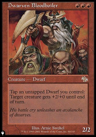 (084) Magic The Gathering The List Single: Dwarven Bloodboiler Rare