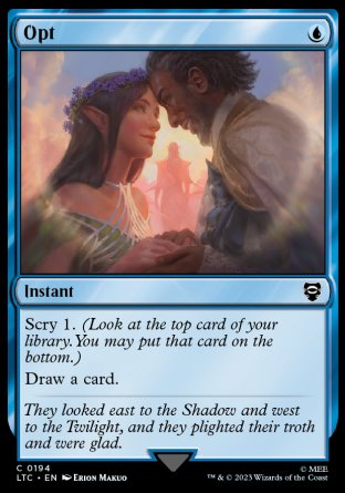 (194) Magic The Gathering Commander: The Lord of the Rings: Tales of Middle-earth Single: Opt Common