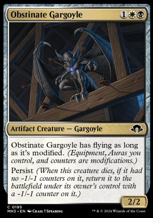 (195) Magic The Gathering Modern Horizons 3 Single: Obstinate Gargoyle Common