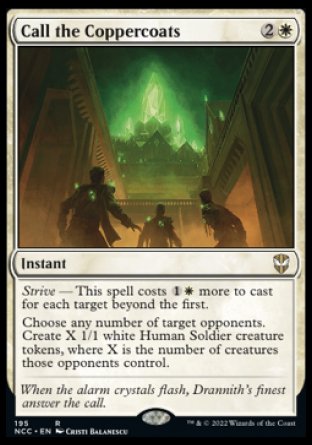 (195) Magic The Gathering Commander: Streets of New Capenna Single: Call the Coppercoats Rare