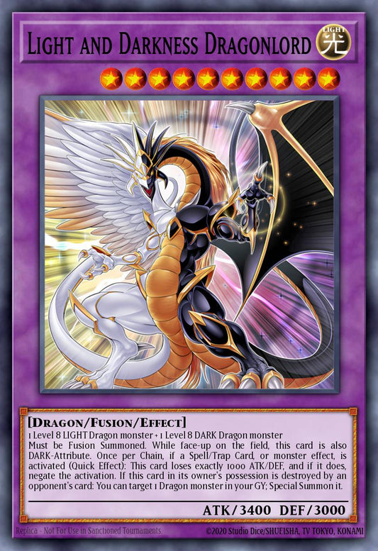 (034) YuGiOh TCG INFO: The Infinite Forbidden Single: Light and Darkness Dragonlord (V.1 - Ultra Rare)  Ultra Rare