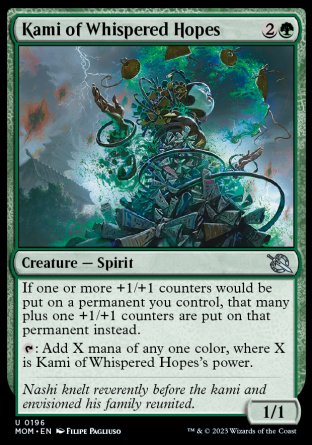 (196) Magic The Gathering March of the Machine Single: Kami of Whispered Hopes Holo Uncommon