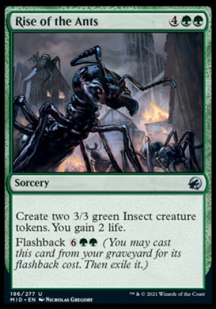 (196) Magic The Gathering Innistrad: Midnight Hunt Single: Rise of the Ants Holo Uncommon