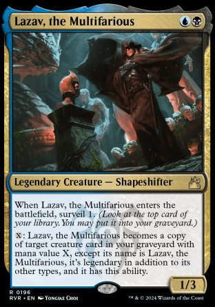 (196) Magic The Gathering Ravnica Remastered Single: Lazav, the Multifarious Rare