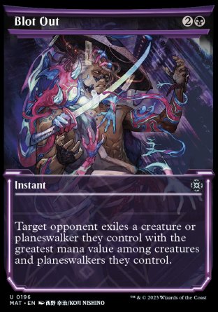 (196) Magic The Gathering March of the Machine: The Aftermath: Extras Single: Blot Out (V.3) Uncommon