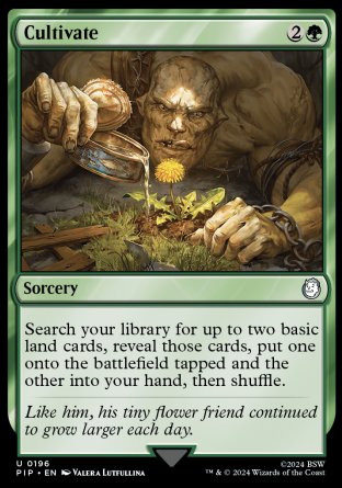 (196) Magic The Gathering Universes Beyond: Fallout Single: Cultivate Holo Uncommon