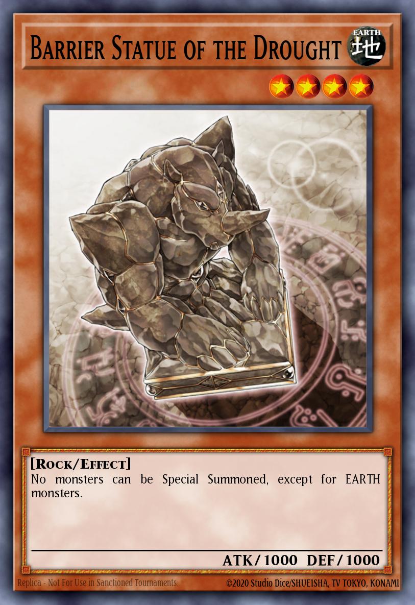 (115) YuGiOh TCG MAGO: Maximum Gold Single: Barrier Statue of the Drought Rare