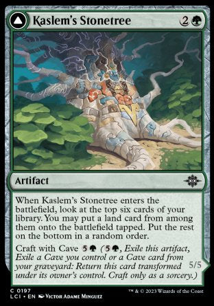 (197) Magic The Gathering The Lost Caverns of Ixalan Single: Kaslem's Stonetree // Kaslem's Strider Holo Common