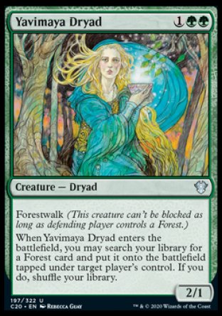 (197/322) Magic The Gathering Commander: Ikoria Single: Yavimaya Dryad Uncommon