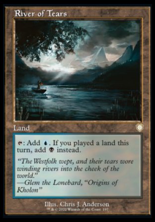 (197) Magic The Gathering Commander: The Brothers' War Single: River of Tears Rare