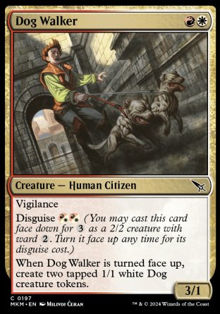 (197) Magic The Gathering Murders at Karlov Manor Single: Dog Walker Holo Common