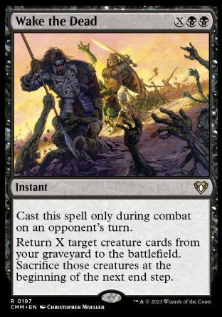 (197) Magic The Gathering Commander Masters Single: Wake the Dead Holo Rare