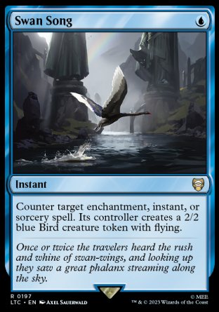 (197) Magic The Gathering Commander: The Lord of the Rings: Tales of Middle-earth Single: Swan Song Rare