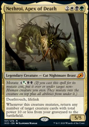 (197) Magic The Gathering Ikoria: Lair of Behemoths: Promos Single: Nethroi, Apex of Death (V.1) Holo Mythic