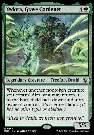 (197) Magic The Gathering Commander: Murders at Karlov Manor Single: Yedora, Grave Gardener Rare