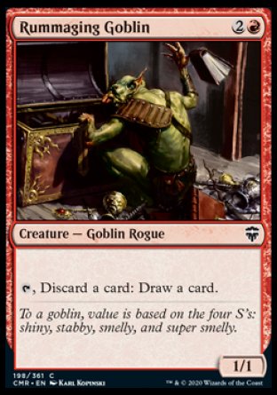 (198/361) Magic The Gathering Commander Legends Single: Rummaging Goblin Common
