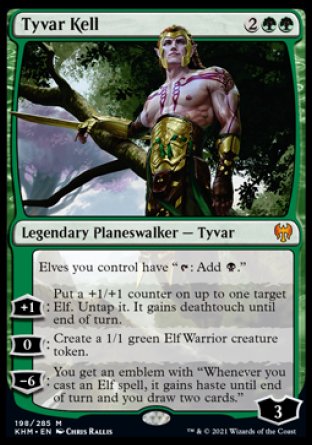 (198) Magic The Gathering Kaldheim: Promos Single: Tyvar Kell (V.2) Mythic