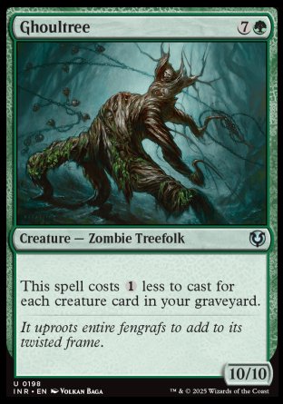 (198) Magic The Gathering Innistrad Remastered Single: Ghoultree Uncommon