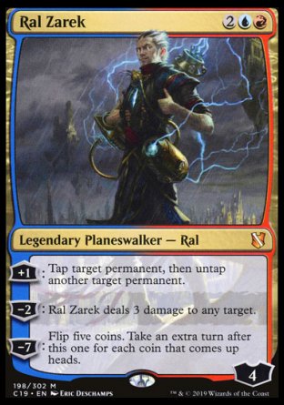 (198) Magic The Gathering Commander 2019 Single: Ral Zarek Mythic