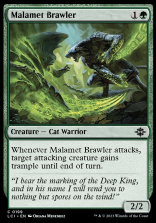 (199) Magic The Gathering The Lost Caverns of Ixalan Single: Malamet Brawler Holo Common