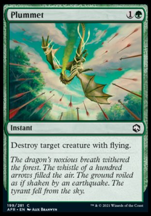 (199) Magic The Gathering Adventures in the Forgotten Realms Single: Plummet Holo Common