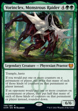 (199) Magic The Gathering Kaldheim: Promos Single: Vorinclex, Monstrous Raider (V.2) Holo Mythic