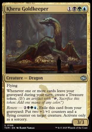 (199) Magic The Gathering Tarkir: Dragonstorm Single: Kheru Goldkeeper Uncommon
