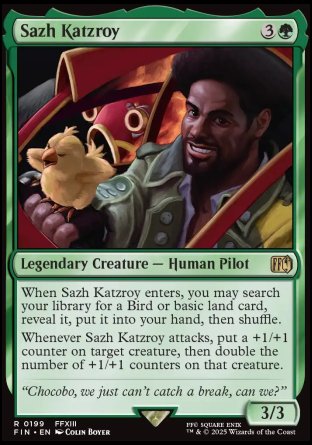 (199) Magic The Gathering Magic: The Gathering - FINAL FANTASY Single: Sazh Katzroy Holo Rare