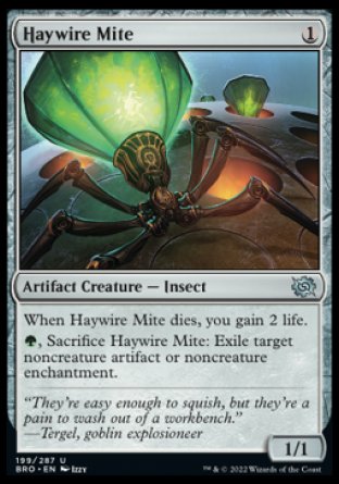 (199) Magic The Gathering The Brothers' War Single: Haywire Mite Uncommon