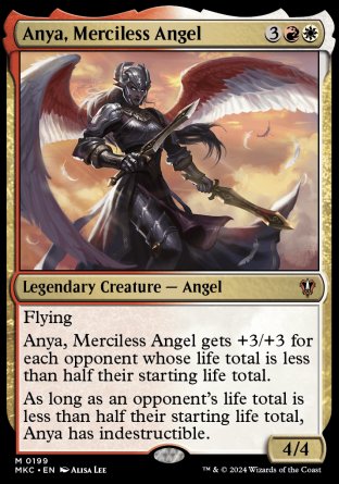 (199) Magic The Gathering Commander: Murders at Karlov Manor Single: Anya, Merciless Angel Mythic