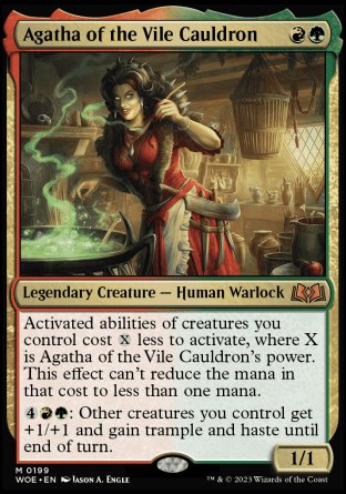 (199) Magic The Gathering Wilds of Eldraine Single: Agatha of the Vile Cauldron Holo Mythic