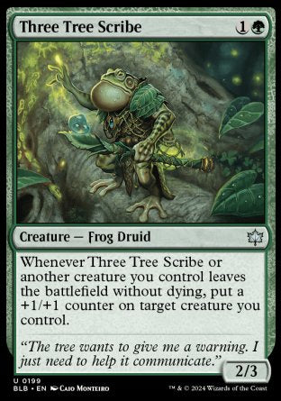 (199) Magic The Gathering Bloomburrow Single: Three Tree Scribe  Uncommon