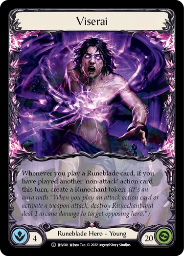 (068) Flesh & Blood TCG Hero Promos Single: Viserai (Cold Foil) Promo