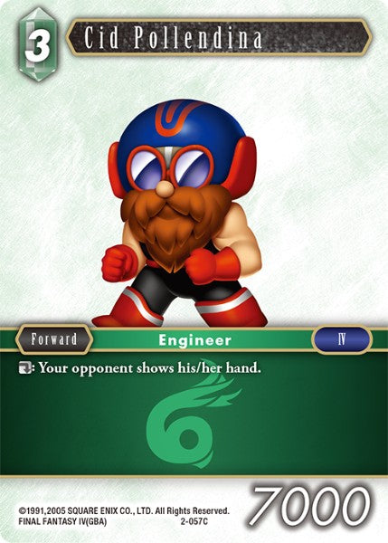 (057) Final Fantasy TCG Opus II Single: Cid Pollendina (2-057) Common