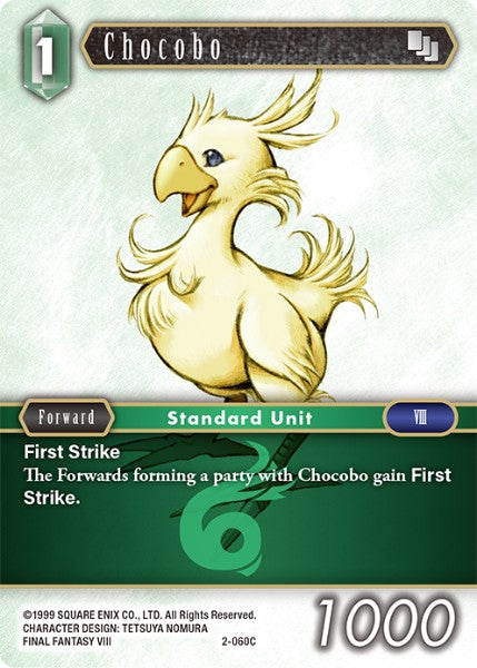 (060) Final Fantasy TCG Opus II Single: Chocobo (2-060) Holo Common