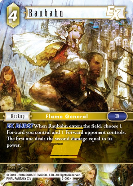 (093) Final Fantasy TCG Opus II Single: Raubahn (2-093) Hero