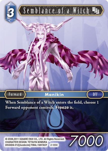 (125) Final Fantasy TCG Opus II Single: Semblance of a Witch (2-125) Common